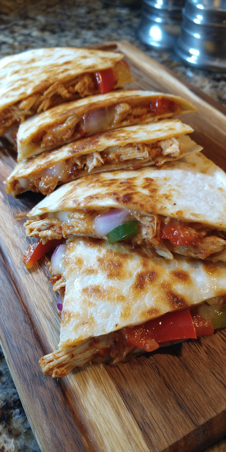 Chicken Quesadillas Simple Dinner Ideas served warm with cozy spices