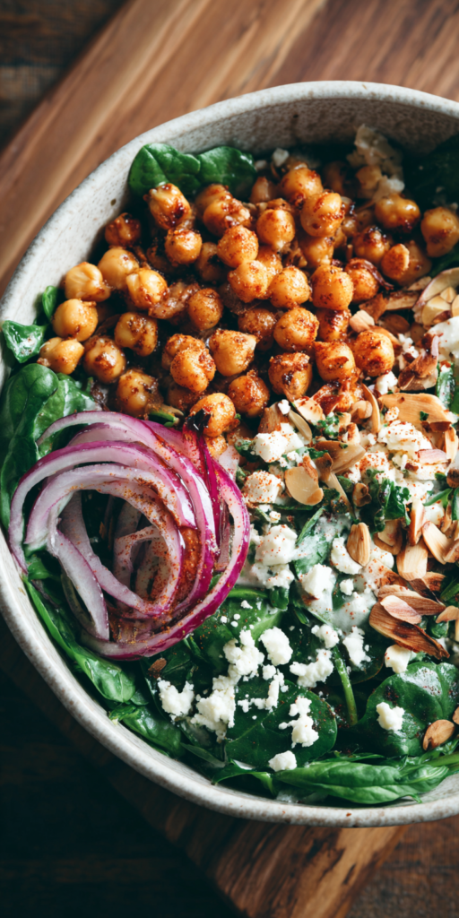 Chickpea Spinach Easy Salads Recipe