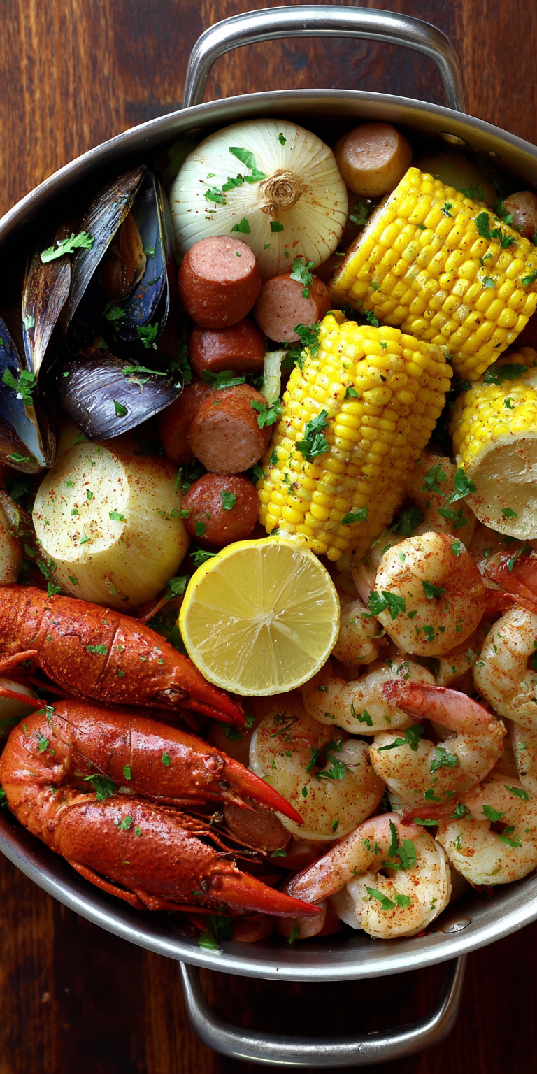 Classic Low Country Seafood Boil Recipes served warm with cozy spices