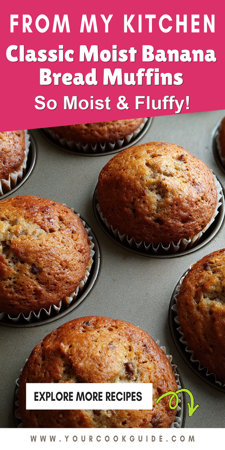 Classic Moist Banana Bread Muffins served warm with cozy spices