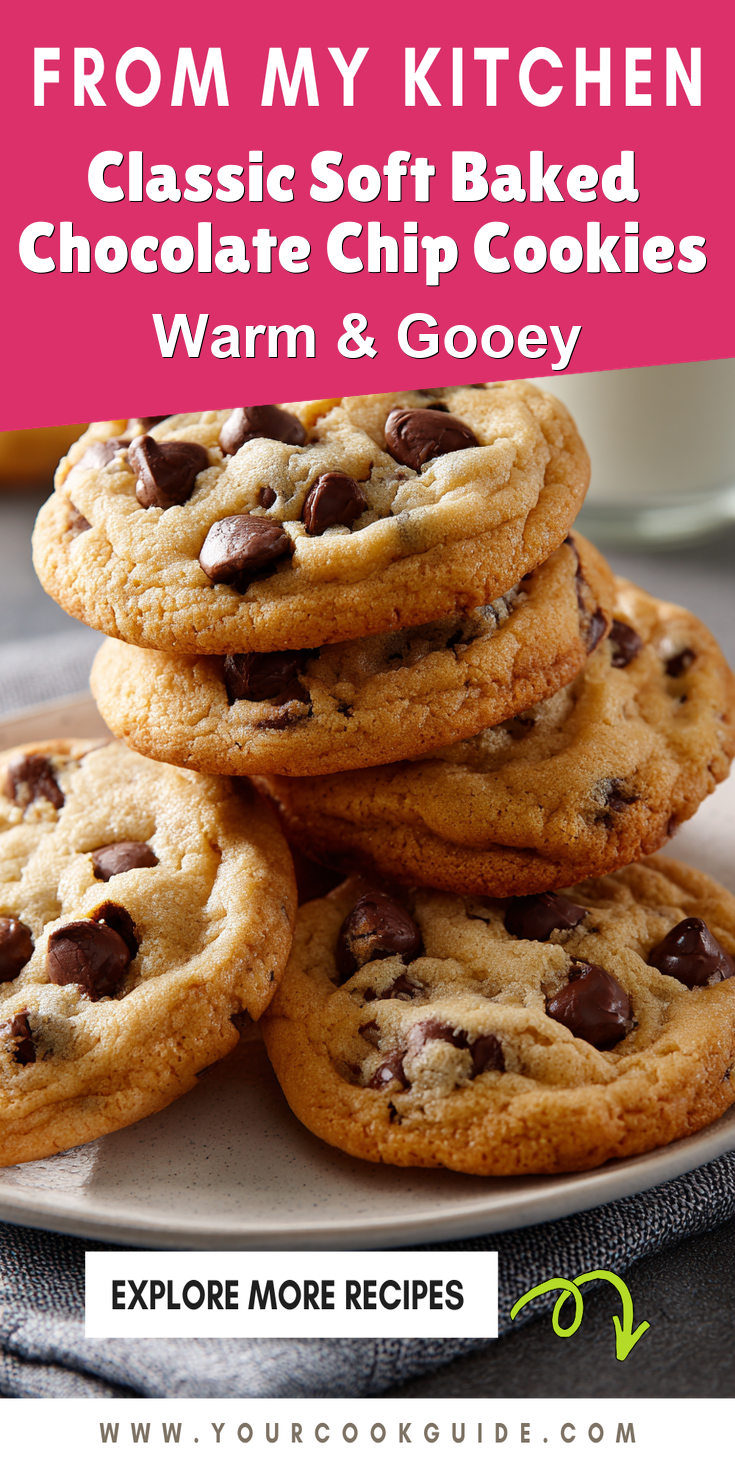 Classic Soft Baked Chocolate Chip Cookies served warm with cozy spices