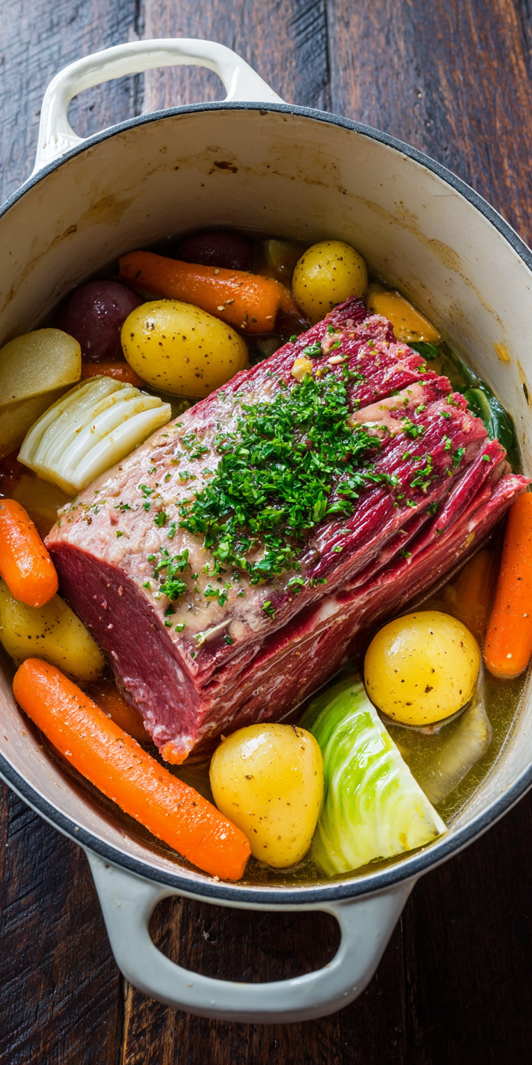 Corned Beef served warm with cozy spices
