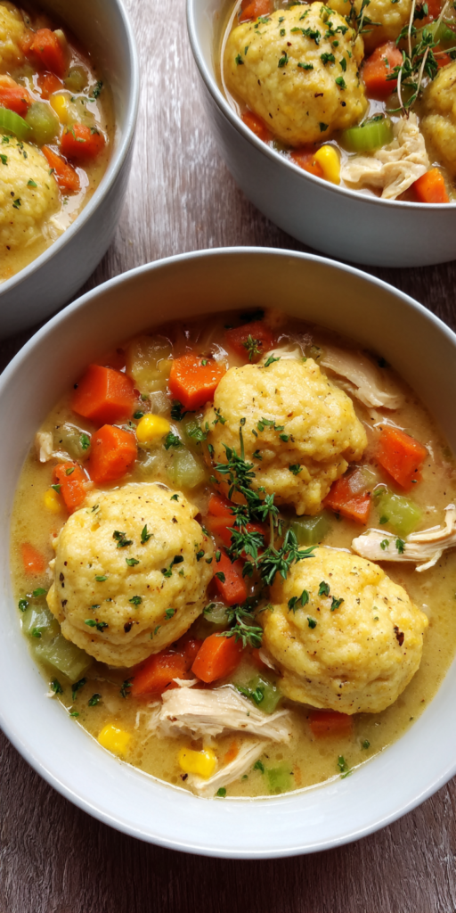 Cornmeal Dumplings Chicken Stew Recipe