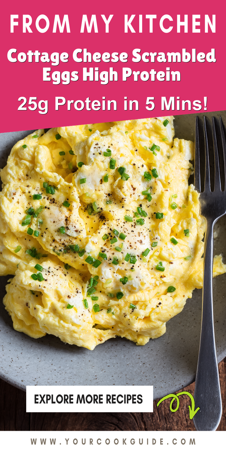 Cottage Cheese Scrambled Eggs High Protein served warm with cozy spices