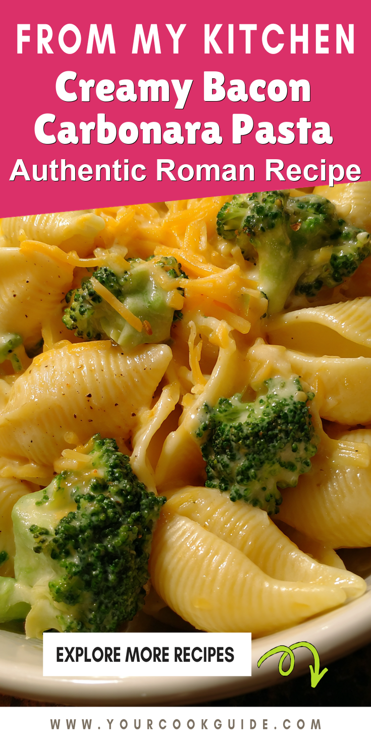 Creamy Bacon Carbonara Pasta served warm with cozy spices