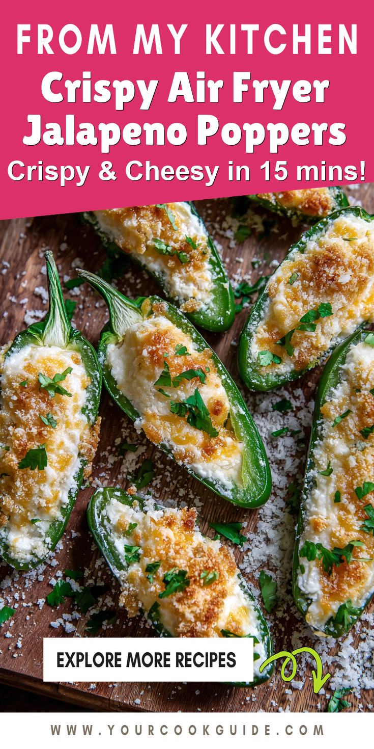Crispy Air Fryer Jalapeno Poppers served warm with cozy spices