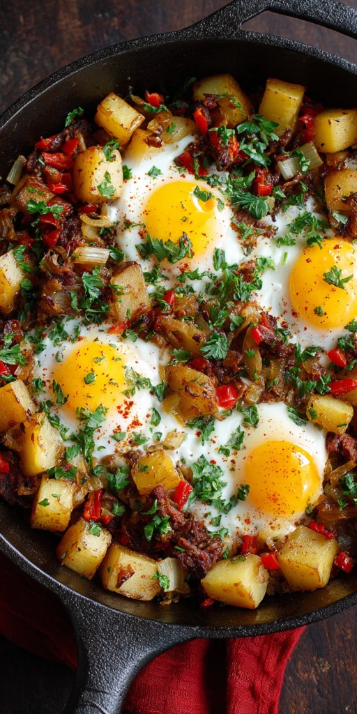 Crispy Corned Beef Hash with Eggs Recipe