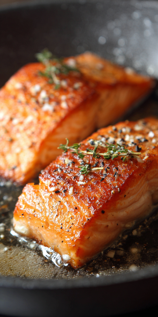 Crispy Skin Pan Seared Salmon Recipe