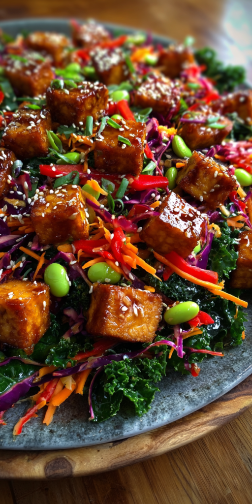 Crispy Tofu Veggie Healthy Salads Recipe