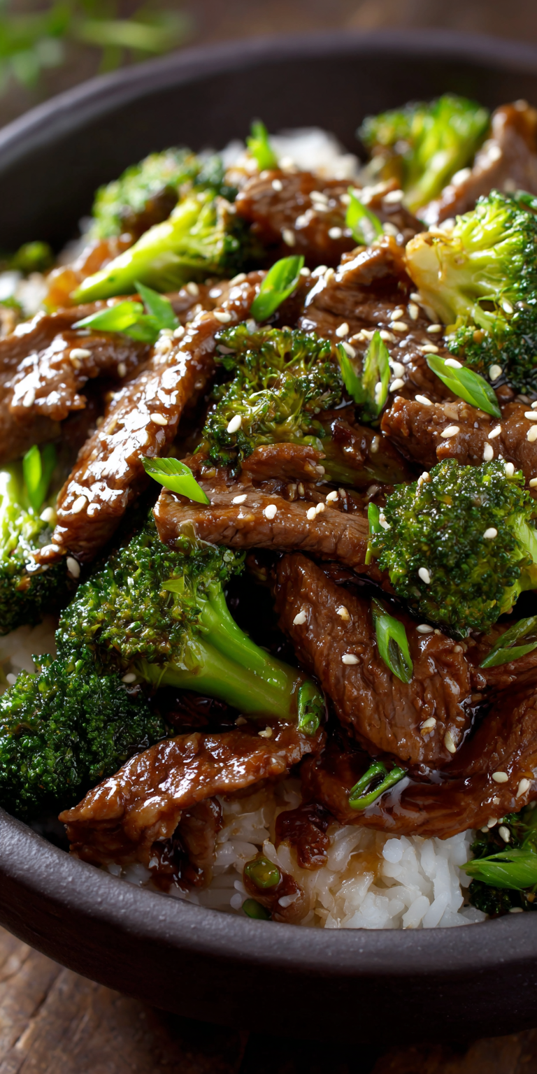 Crockpot Beef and Broccoli Better Than Takeout served warm with cozy spices