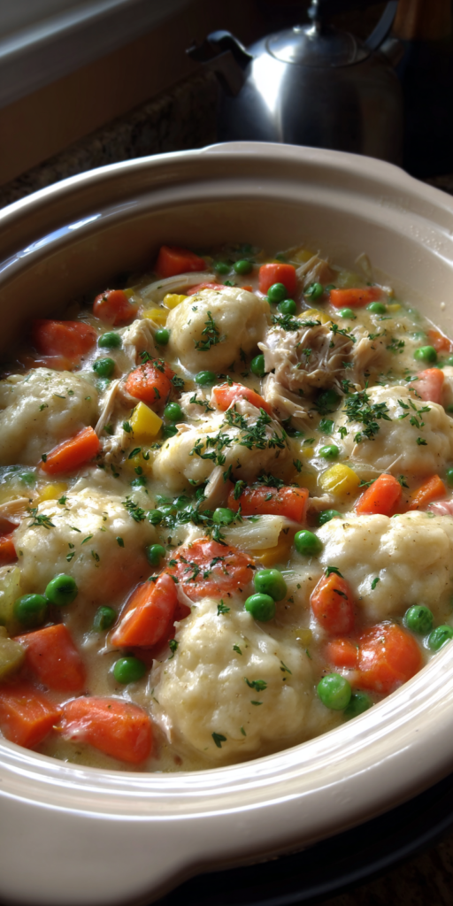 Crockpot Chicken And Dumplings Stew Recipe
