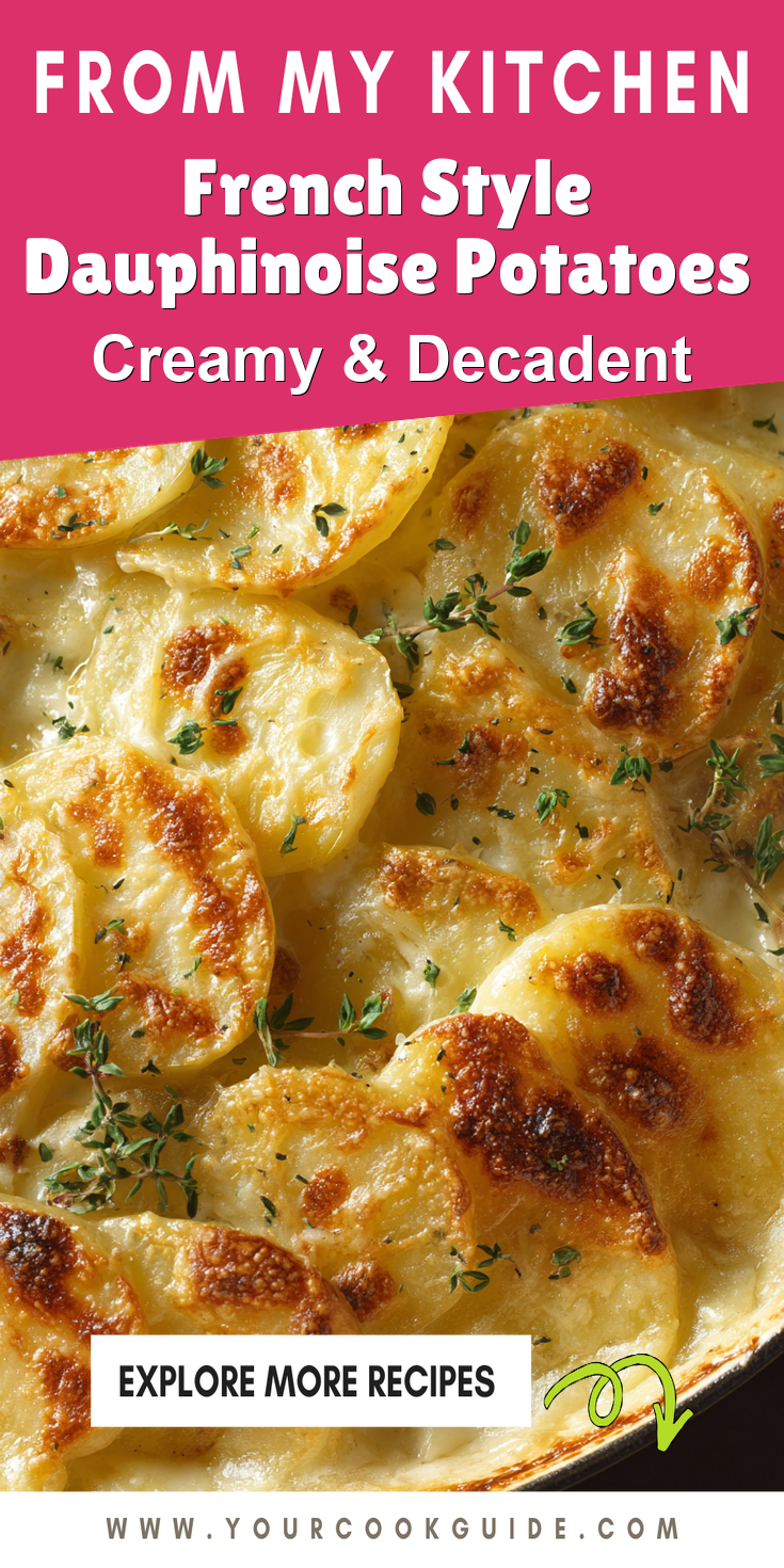 French Style Dauphinoise Potatoes served warm with cozy spices
