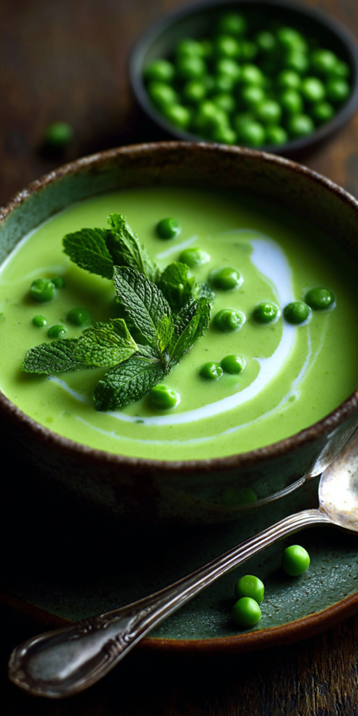 Fresh Green Pea and Mint Bisque Recipe