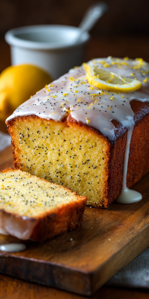 Glazed Lemon Poppy Seed Loaf Cake Recipe