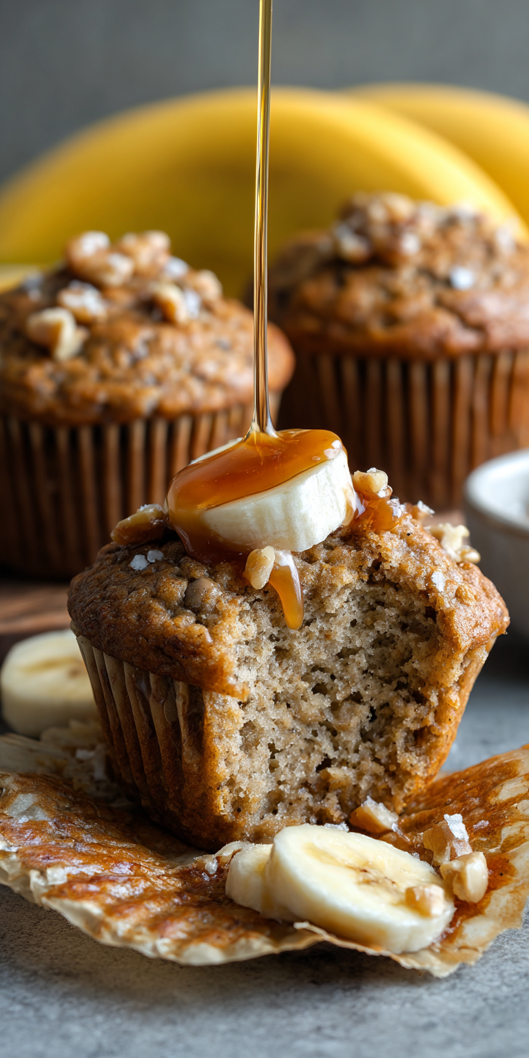 Gluten Free Almond Flour Banana Muffins served warm with cozy spices