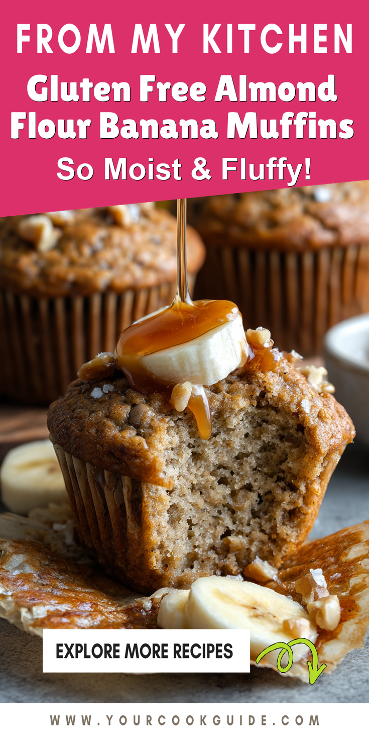 Gluten Free Almond Flour Banana Muffins served warm with gentle spices and a cozy aroma