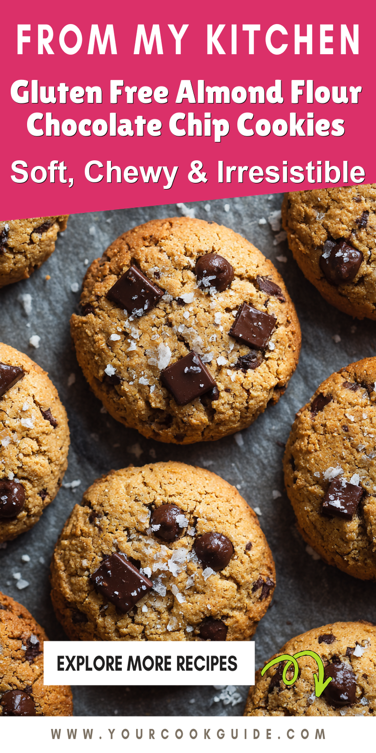 Gluten Free Almond Flour Chocolate Chip Cookies served warm with cozy spices