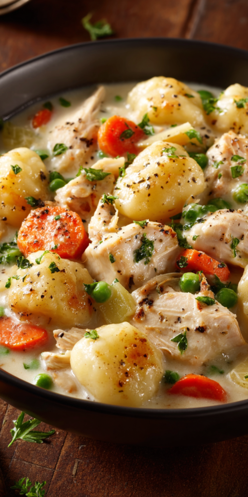 Gnocchi Style Chicken And Dumplings Recipe