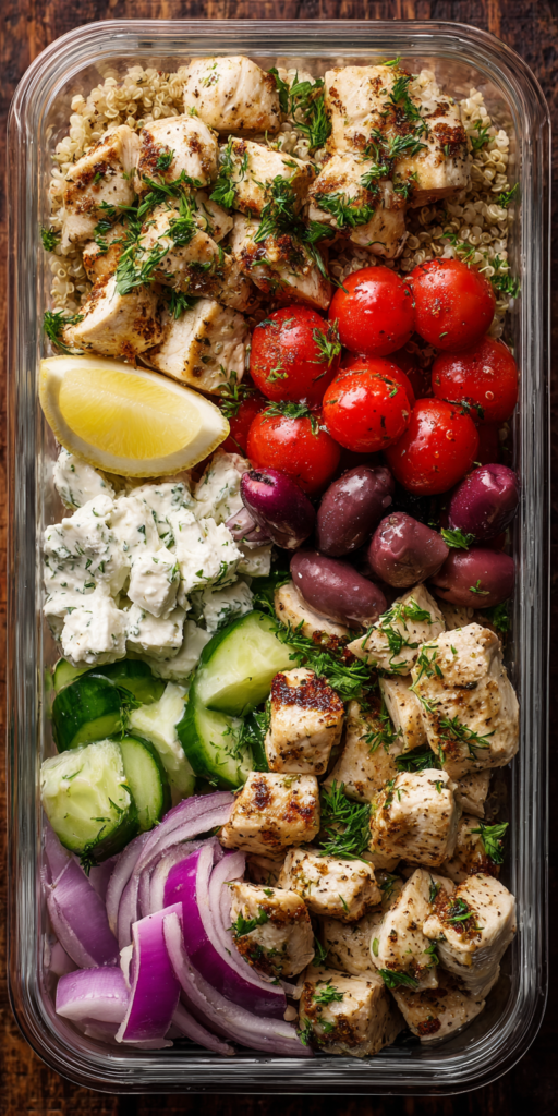 Greek Chicken Souvlaki Protein Meal Prep Recipe