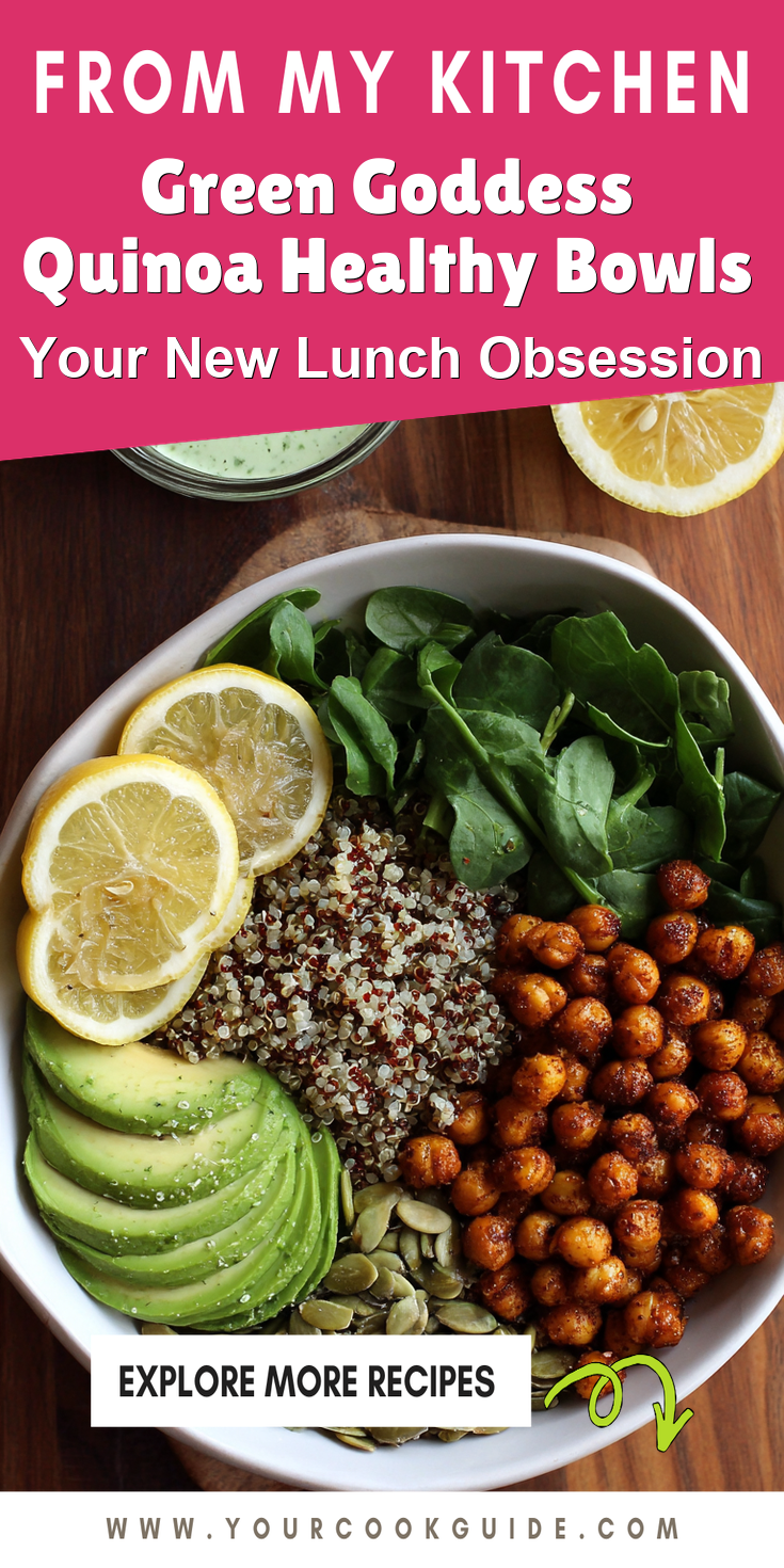 Green Goddess Quinoa Healthy Bowls served warm with cozy spices