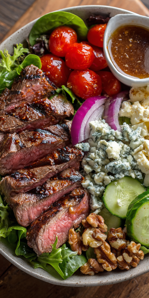 Grilled Steak and Blue Cheese Salad Bowl Recipe