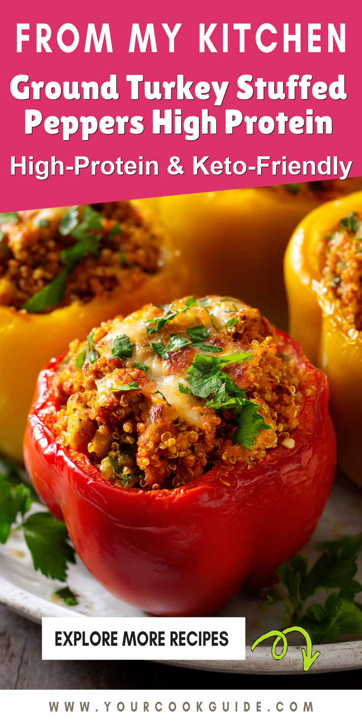 Ground Turkey Stuffed Peppers High Protein served warm with cozy spices