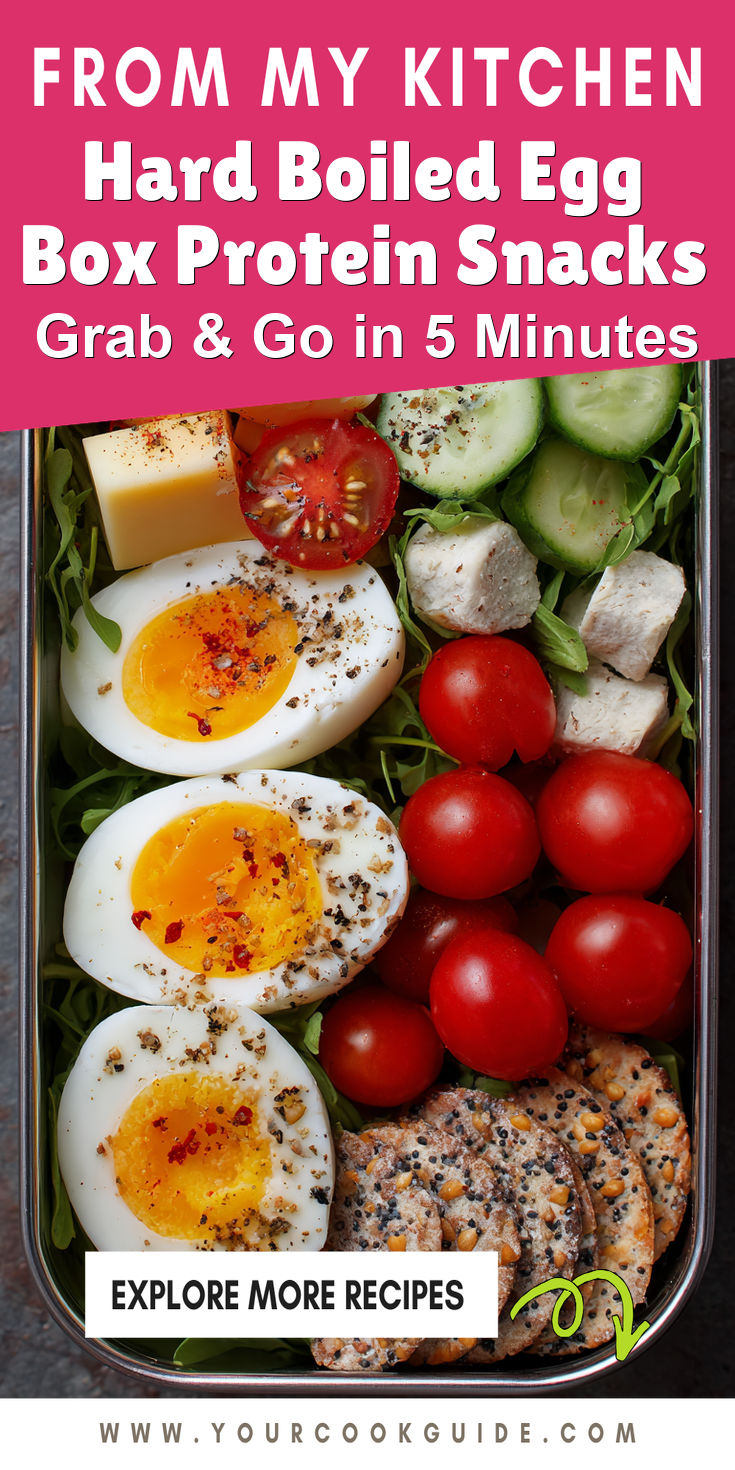 Hard Boiled Egg Box Protein Snacks served warm with cozy spices