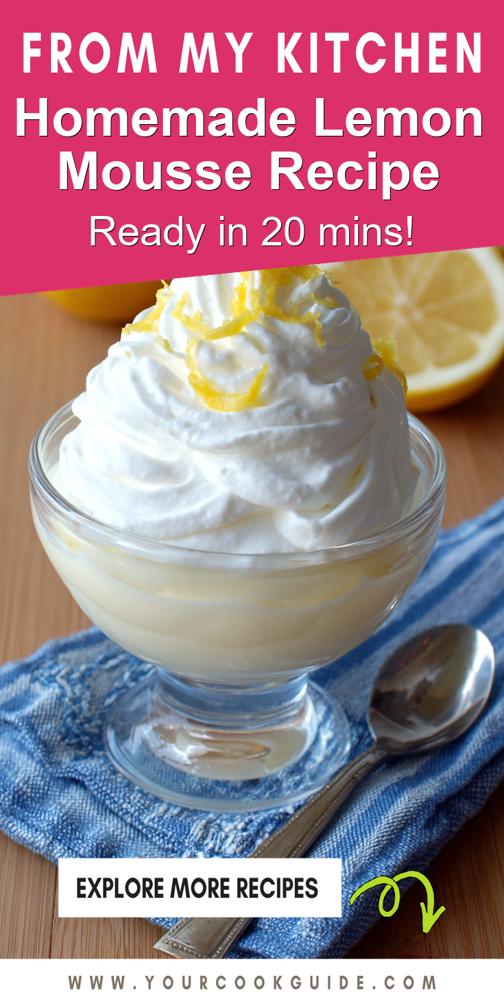 Homemade Lemon Mousse Recipe served warm with cozy spices