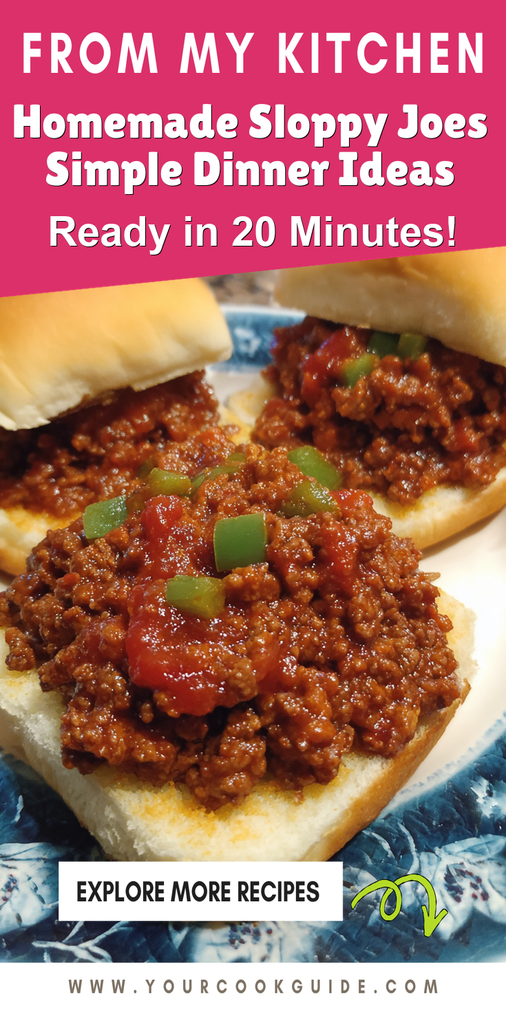 Homemade Sloppy Joes Simple Dinner Ideas served warm with cozy spices