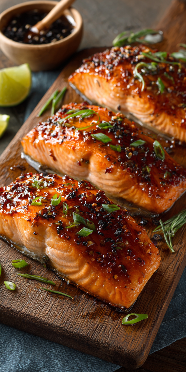 Honey Glazed Salmon Easy Dinner Ideas served warm with cozy spices