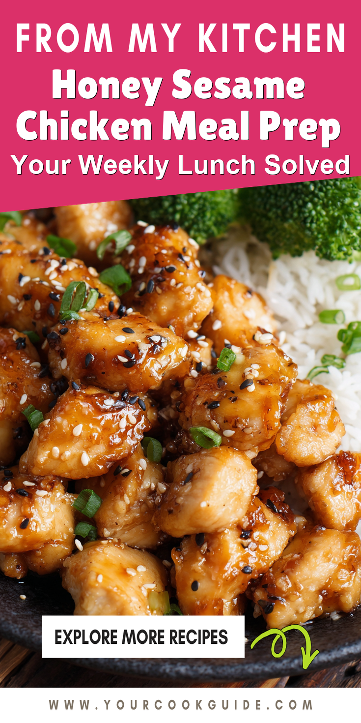 Honey Sesame Chicken Meal Prep served warm with cozy spices