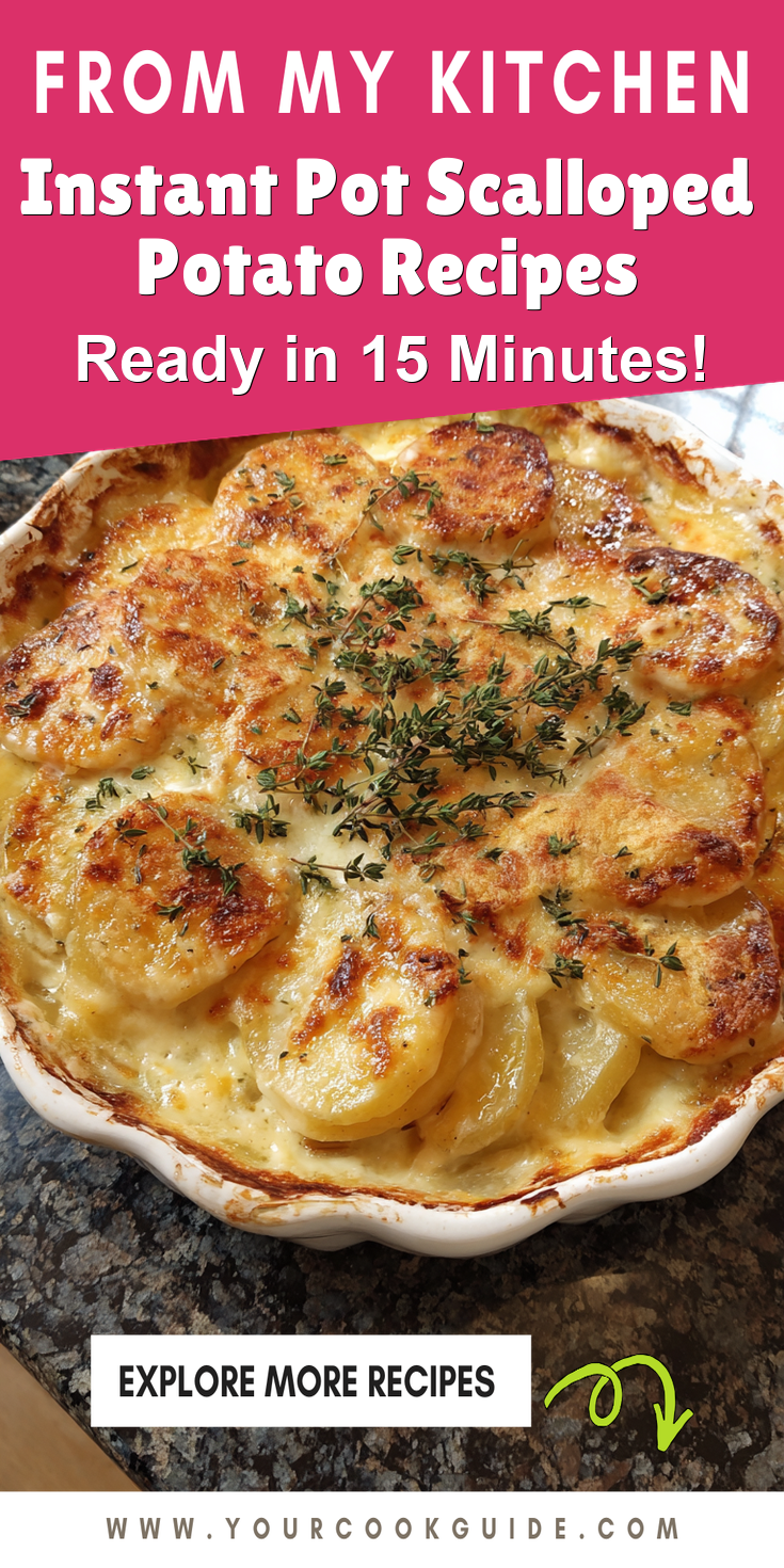 Instant Pot Scalloped Potato Recipes served warm with cozy spices