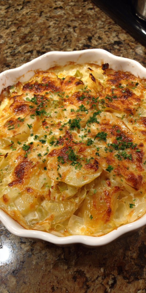 Irish Scalloped Potatoes with Cabbage Recipe