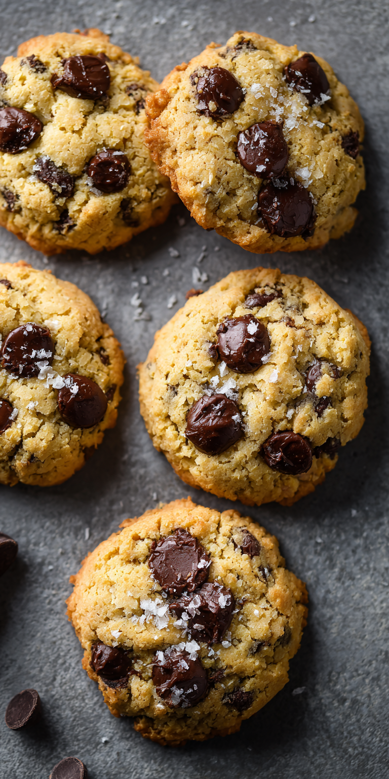 Keto Chocolate Chip Cookies served warm with cozy spices