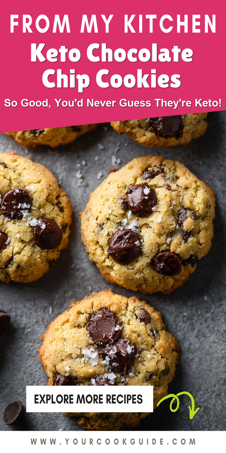 Keto Chocolate Chip Cookies served warm with cozy spices