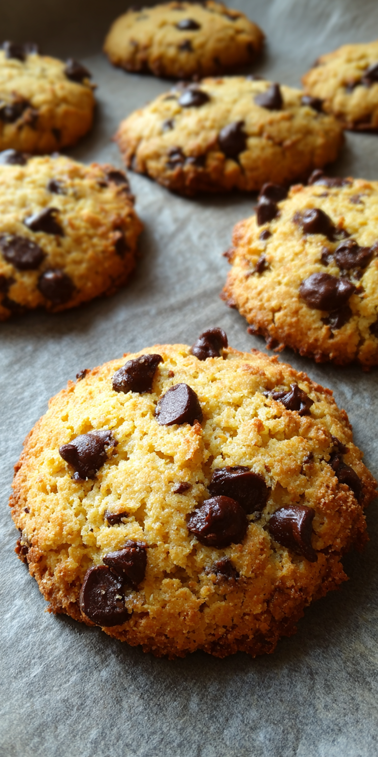 Keto Low Carb Chocolate Chip Cookies served warm with cozy spices