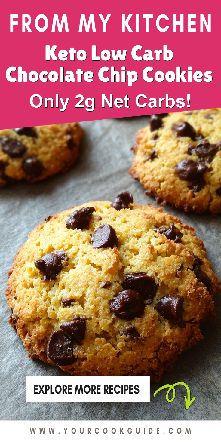 Keto Low Carb Chocolate Chip Cookies served warm with cozy spices