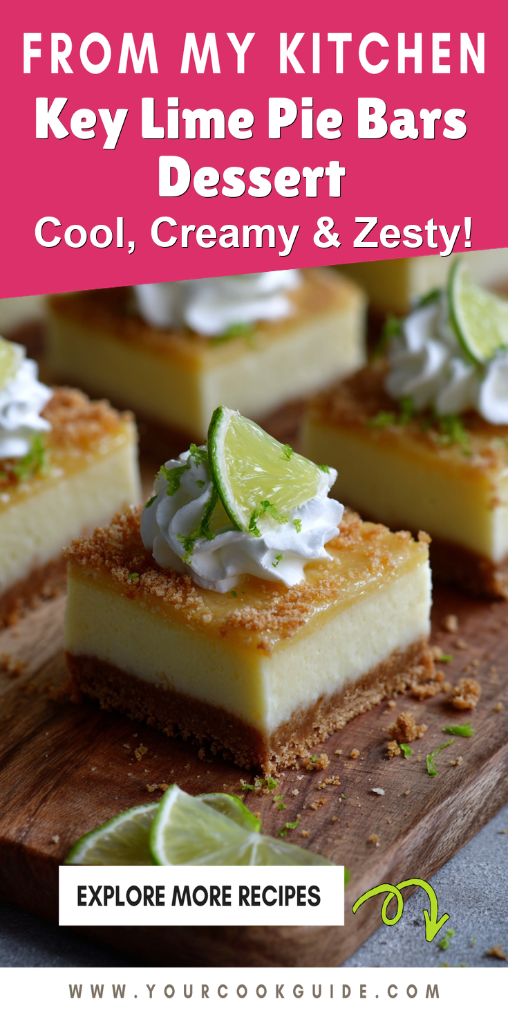 Key Lime Pie Bars Dessert served warm with cozy spices