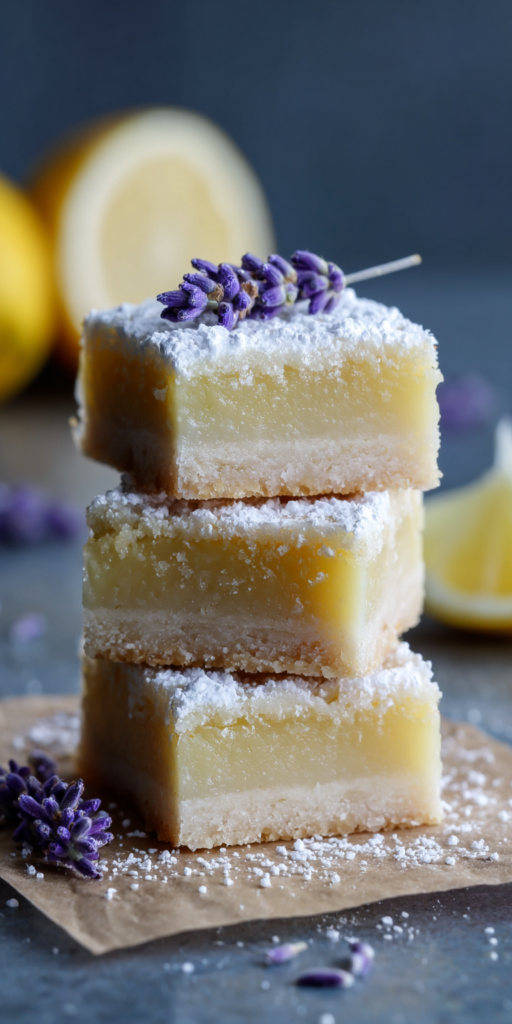 Lavender Lemon Bars Shortbread Crust Recipe