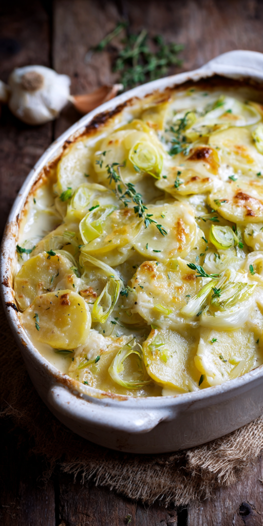 Leek and Onion Scalloped Potatoes Recipe