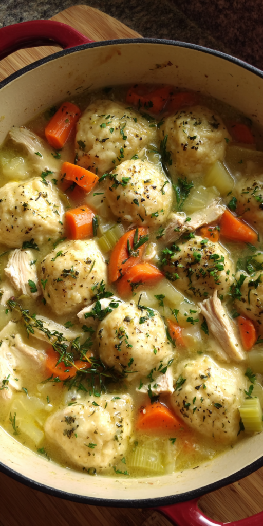Lemon Herb Chicken And Dumplings Recipe