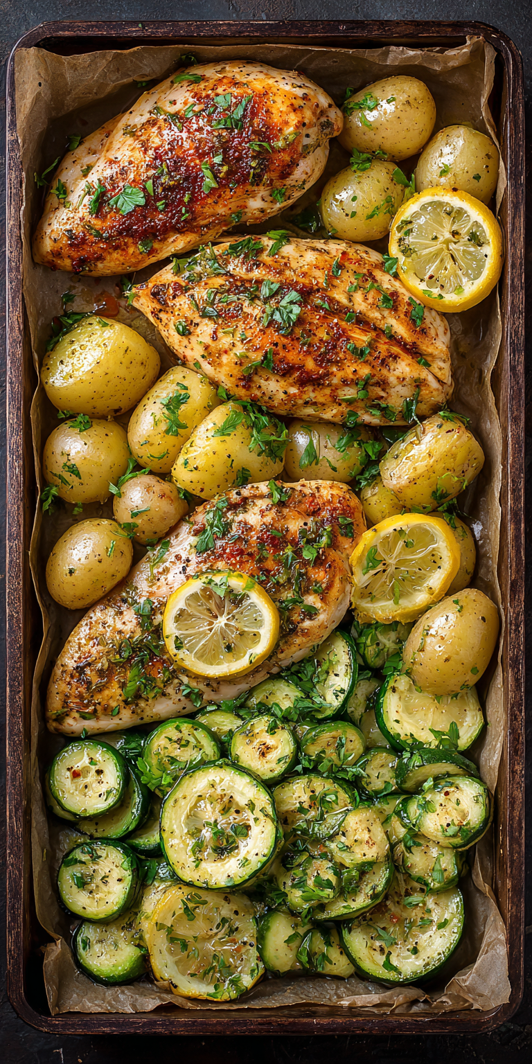 Lemon Herb Chicken Healthy Meal Prep served warm with cozy spices