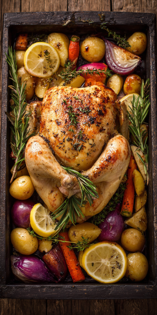 Lemon Herb Roasted Chicken Dinner Ideas Recipe