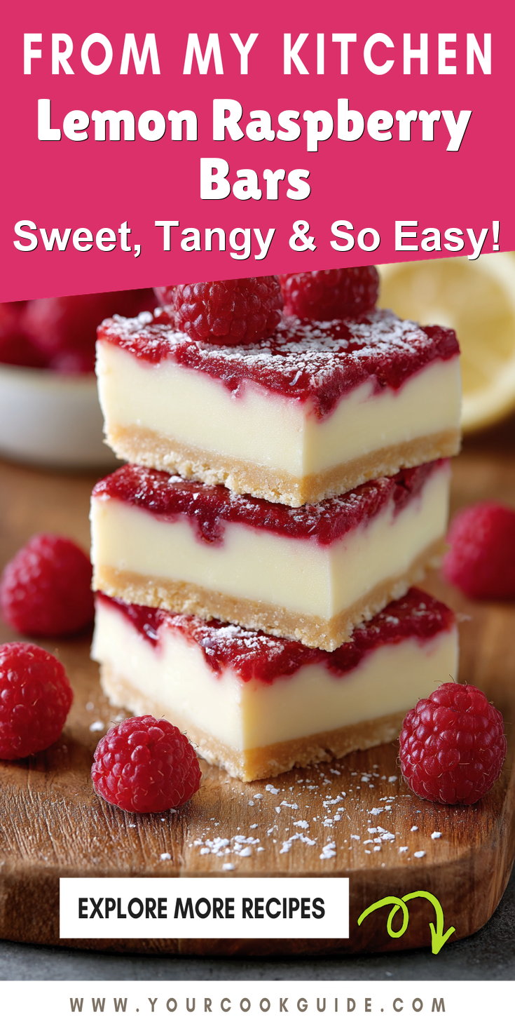 Lemon Raspberry Bars served warm with cozy spices