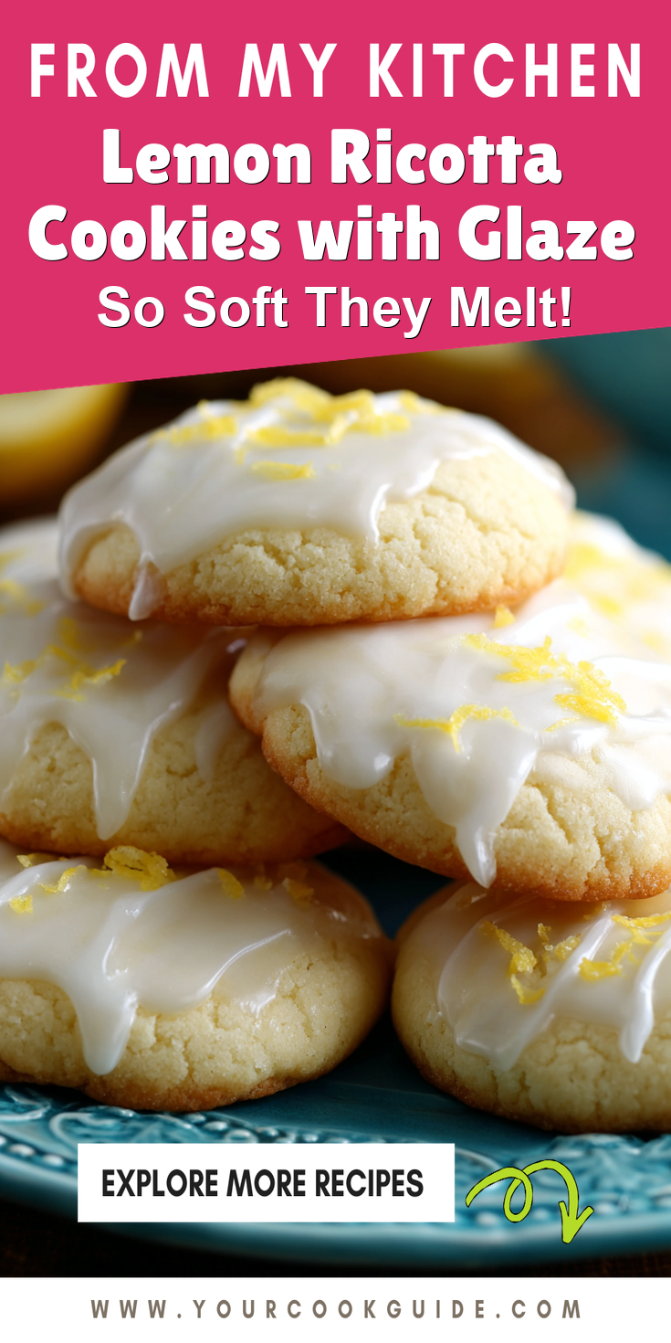Lemon Ricotta Cookies with Glaze served warm with cozy spices