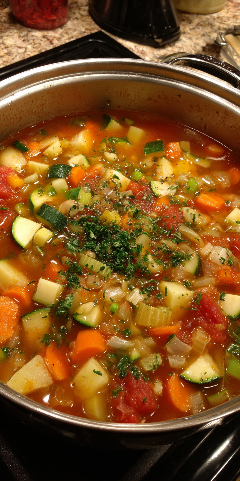 Longevity Soup served warm with gentle spices and a cozy aroma