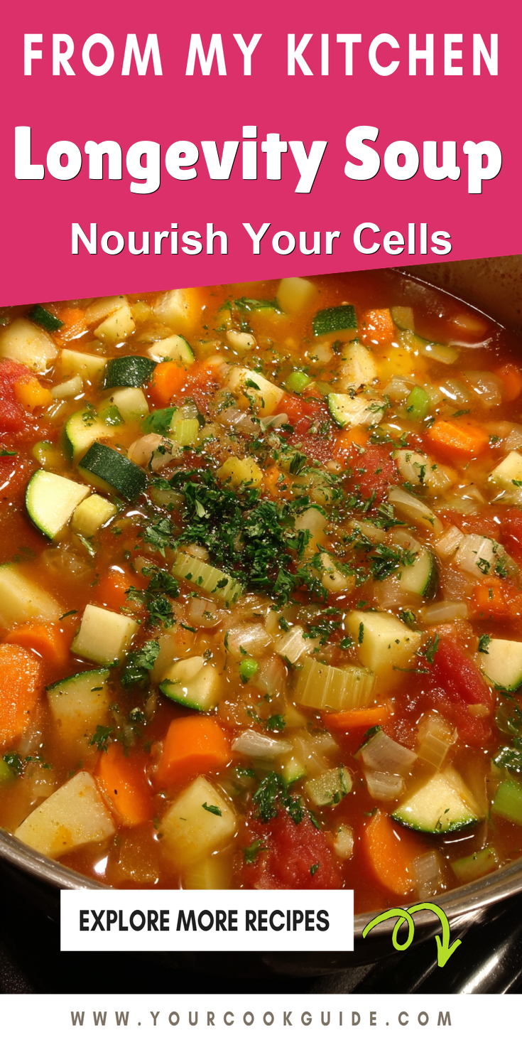 Longevity Soup served warm with cozy spices