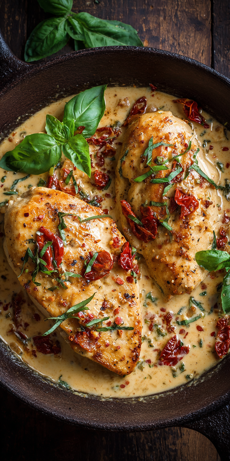 Marry Me Chicken Creamy Easy Meal served warm with cozy spices