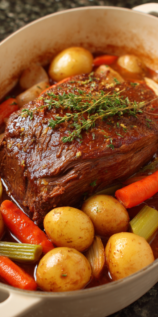 Melt in Your Mouth Pot Roast with Veggies Recipe