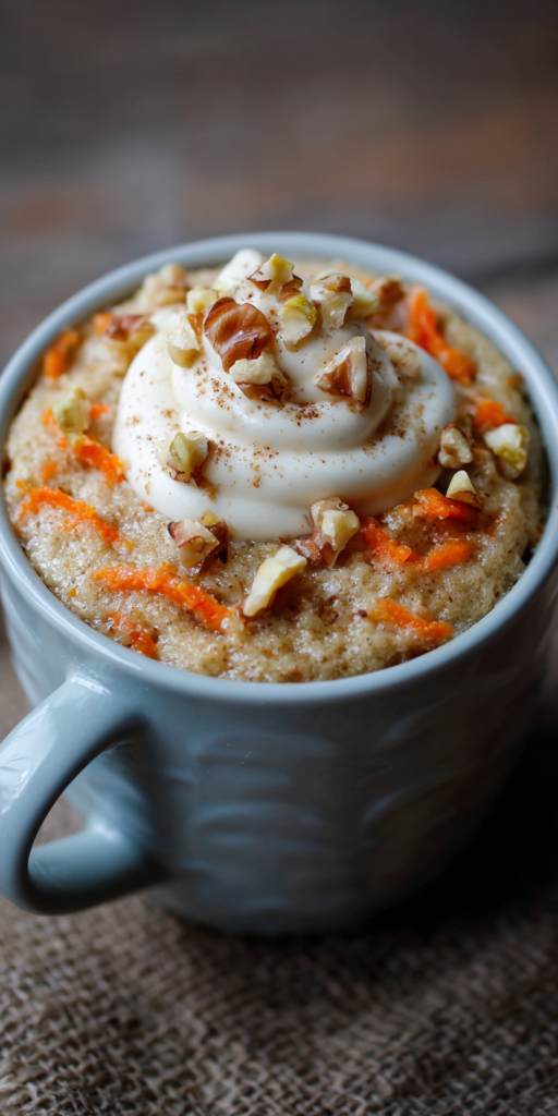 Mug Cake Carrot Cake Recipe for One
